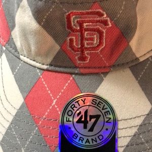 47 Brand SF Giants sun-visor argyle pattern